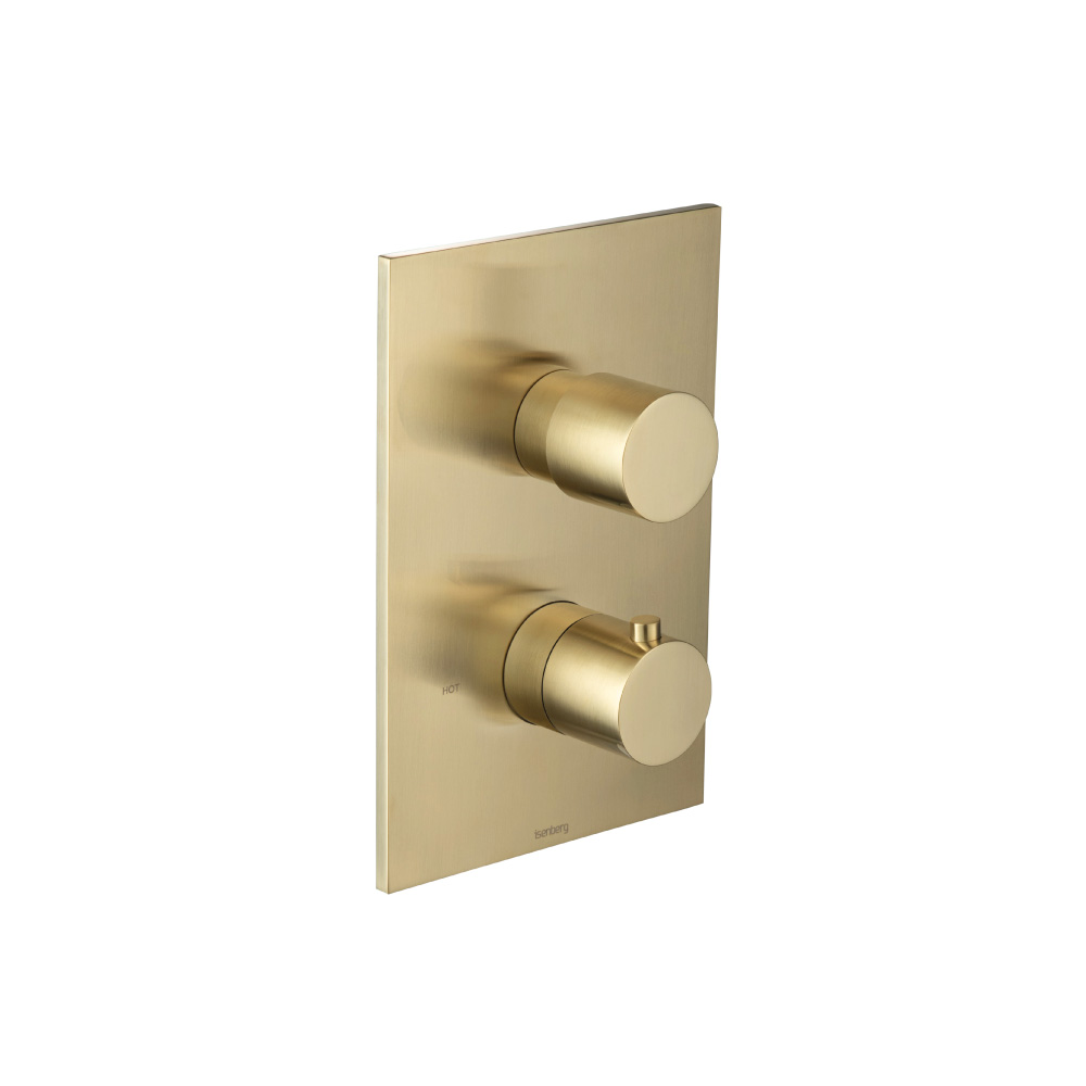 3/4" Thermostatic Shower Valve & Trim - 1 Output | Satin Brass PVD