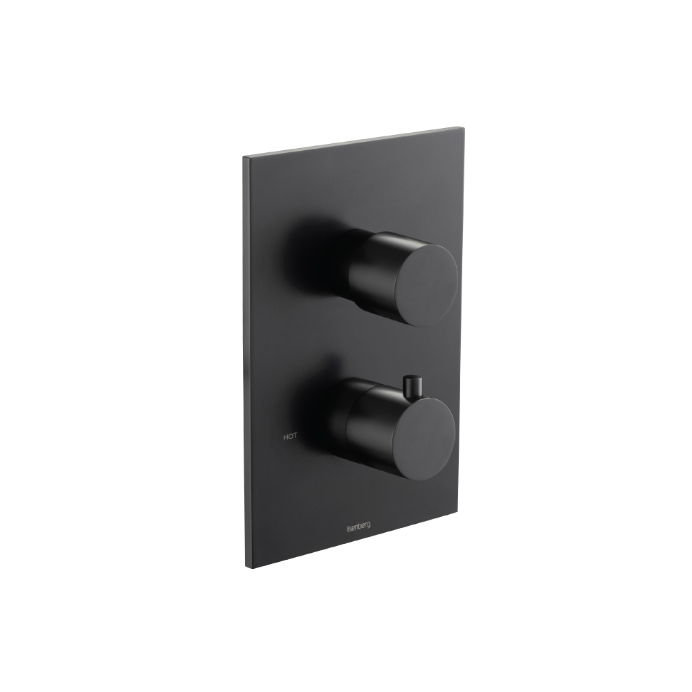 3/4" Thermostatic Shower Valve & Trim - 1 Output | Matte Black