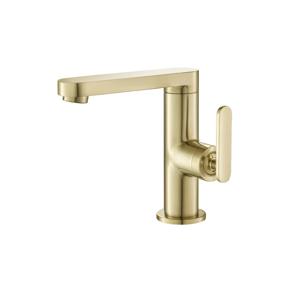 Single Hole Bathroom Faucet | Satin Brass PVD