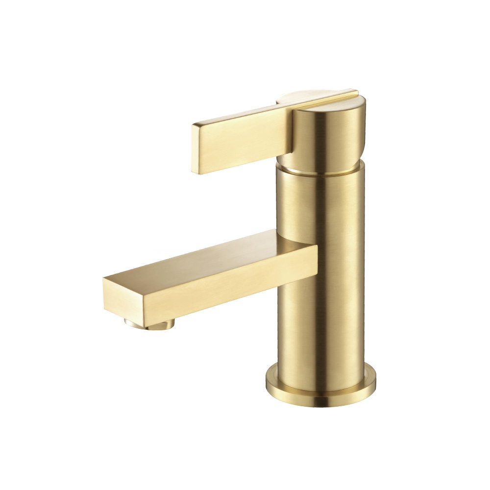 Single Hole Bathroom Faucet | Satin Brass PVD