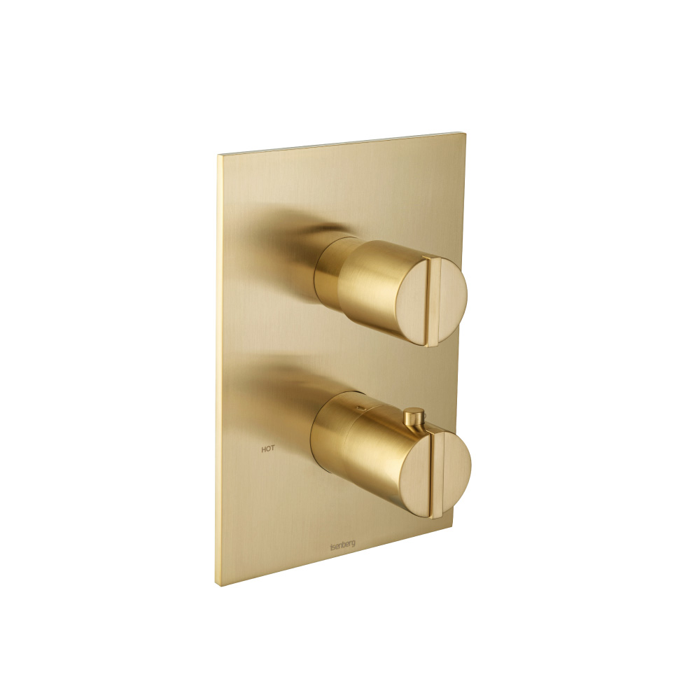 3/4" Thermostatic Shower Valve & Trim - 1 Output | Satin Brass PVD