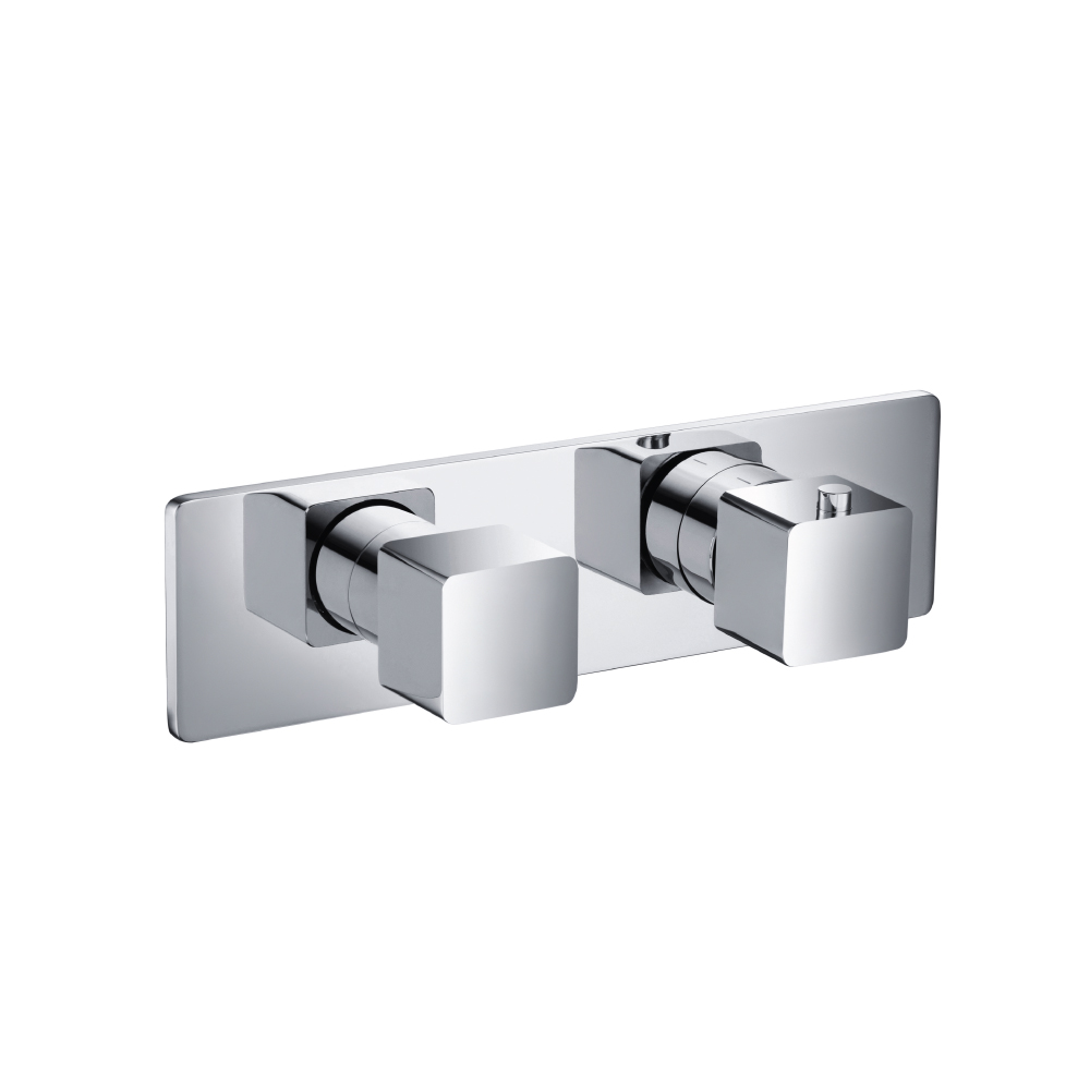 3/4" Horizontal Thermostatic Shower Valve % Trim - 1 Ouptut | Polished Nickel PVD