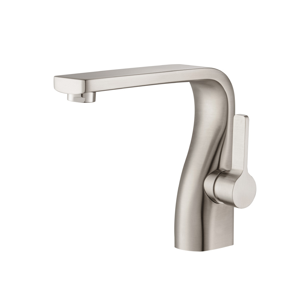 Single Hole Bathroom Faucet | Brushed Nickel PVD